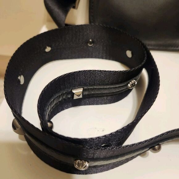 NWT Evoke Aspen "Paulina" Black Stingray  Leather w/Agate Crossbody Bag Ret.$240 - Picture 6 of 8